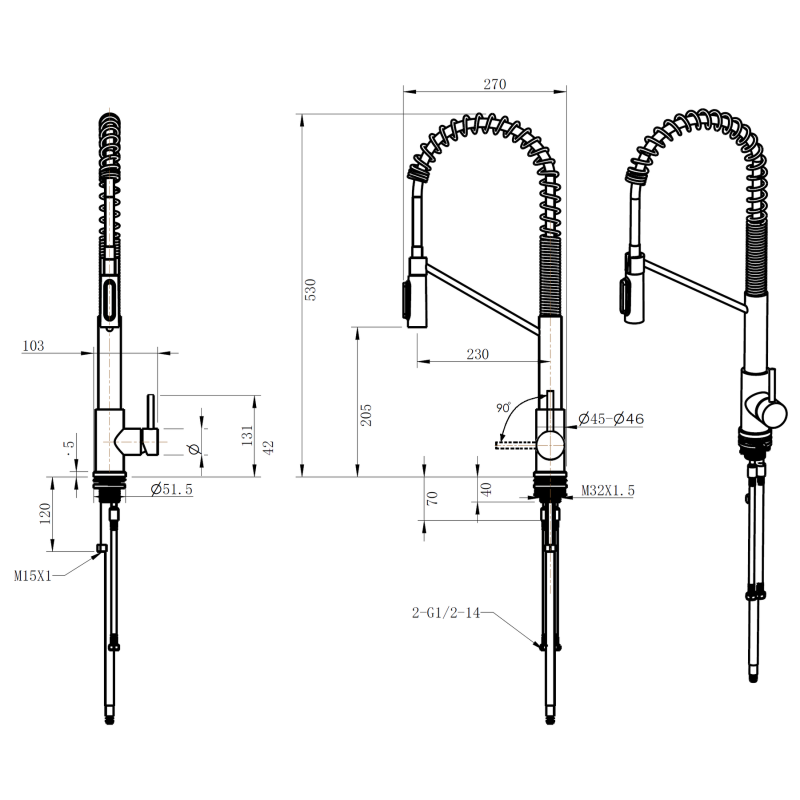Комбінований FKM 3128 Black Steel