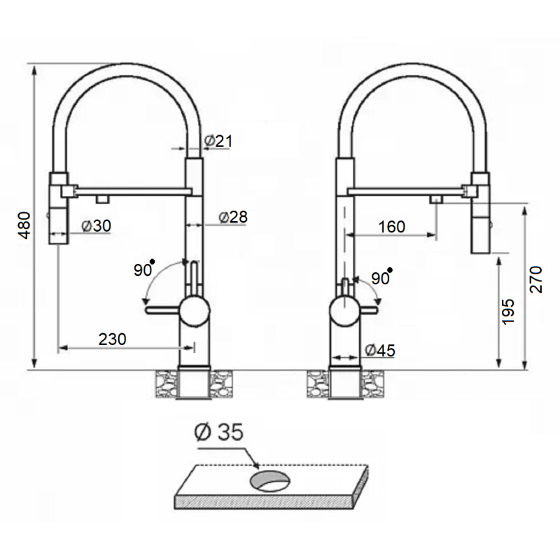 Комбінований FKM 3130 Black Steel