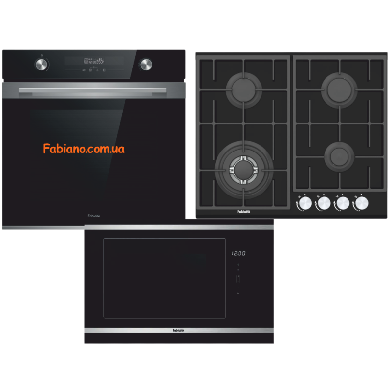 Комплект вбудованої техніки Black 4 газ