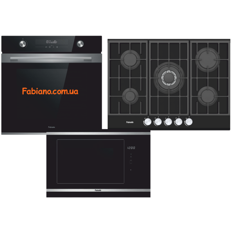 Комплект вбудованої техніки Black 5 газ
