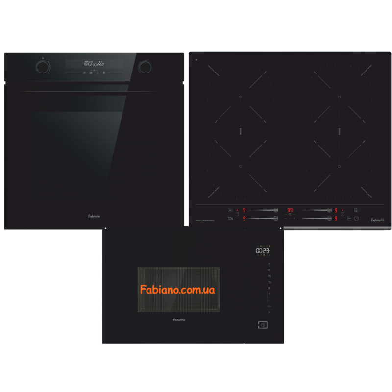 Комплект вбудованої техніки Full Black Induction