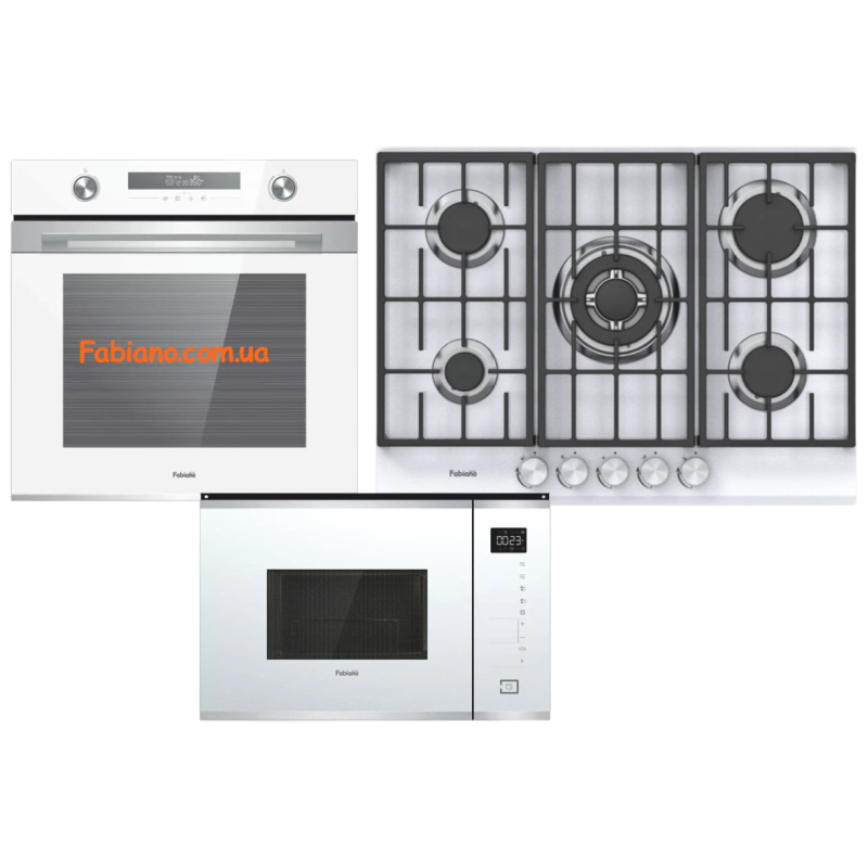 Комплект вбудованої техніки White 5 газ 2.0