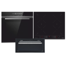 Комплект з комбінованою духовкою та витяжкою Silent Black у подарунок