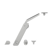 Комплект підйомника Hafele Free Flap H 1.5 C односторонній, пластик, цамак, лівий Сірий (372.28.621)