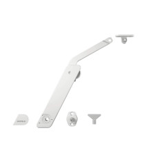 Комплект підйомника Hafele Free Flap H 1.5 D односторонній, пластик, правий Білий (372.39.830)