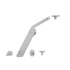 Комплект підйомника Hafele Free Flap H 1.5 D односторонній, пластик, правий Сірий (372.39.630)