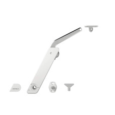 Комплект підйомника Hafele Free Flap H 1.5 D односторонній, пластик, цамак, правий Білий (372.28.830)