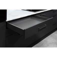 Комплект шухляди низької Matrix S Slim 2.0 з дотягом H84 L400 35 кг антрацит 51411223
