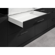 Комплект шухляди низької Matrix S Slim 2.0 з дотягом H84 L450 35 кг білий 51411824