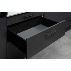 Комплект шухляди середньої Matrix S Slim 2.0 з дотягом H167 L500 35 кг чорний 51414325