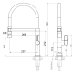 Кухонний змішувач FKM 68P SS Inox