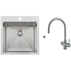 Мийка BR 50x50 Celldecor + Змішувач SKС 90 ST Inox