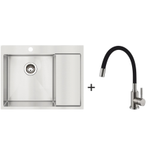 Мийка BR 62x50 Left + Змішувач FKM 56 Flex Inox