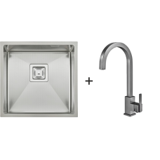Мийка Quadro 44 Celldecor + Змішувач FKM 71 Inox