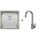 Мийка Quadro 44 Celldecor + Змішувач FKM 71 Inox