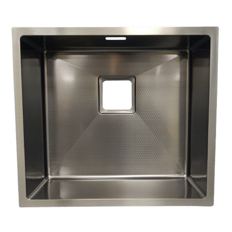 Мийка Quadro 49 Celldecor Nano Graphite + Змішувач FKM 71 Black Steel