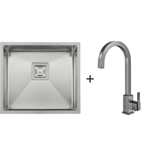 Мийка Quadro 49 Celldecor + Змішувач FKM 71 Inox