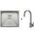 Мийка Quadro 49 Celldecor + Змішувач FKM 71 Inox