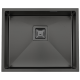Мийка Quadro 53 Celldecor Nano Graphite + Змішувач FKM 3110 Black Steel