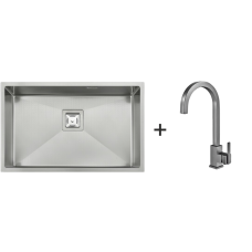 Мийка Quadro 68 Celldecor + Змішувач FKM 71 Inox