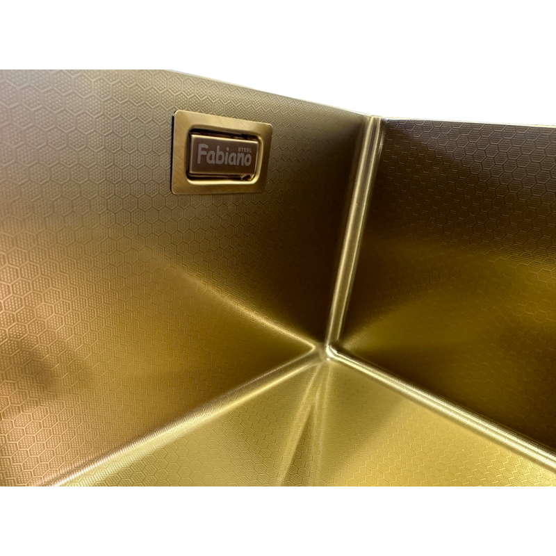 Нерж. мийка Quadro 49 Celldecor Nano Gold