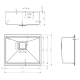 Нержавіюча мийка Quadro Center 54 Celldecor Nano Graphite