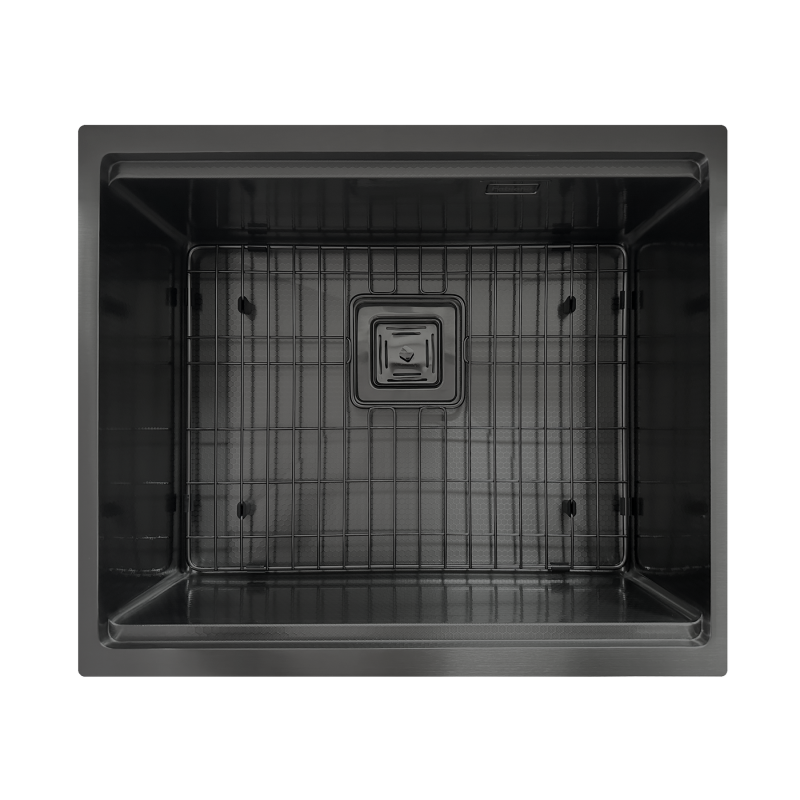 Нержавіюча мийка Quadro Center 54 Celldecor Nano Graphite