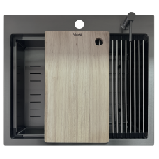 Нержавіюча мийка TOP Center 57 Celldecor Nano Graphite