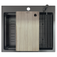 Нержавіюча мийка TOP Center 57 Celldecor Nano Graphite
