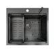 Нержавіюча мийка TOP Center 57 Celldecor Nano Graphite