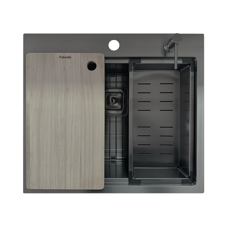 Нержавіюча мийка TOP Center 57 Celldecor Nano Graphite