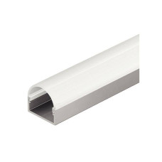 Профіль для стрічок LED 2013/2015/3013/3015 алюміній срібний 13х18х2500 мм нижнє кріплення молочний U 83374814