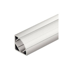Профіль для стрічок LED 2013, 2015, 3013, 3015 алюміній срібний 14 х 28 х 2500 мм кутовий молочний 83374812