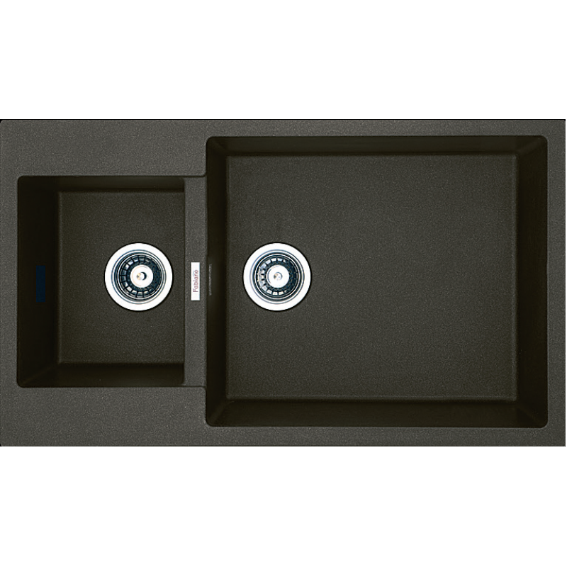 Гранітна мийка Quadro 86x50x15 Espresso