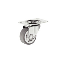 Ролик меблевий поворотний H 36.5 мм нагрузка 15 кг одинарний ролик прорезинений 66203752