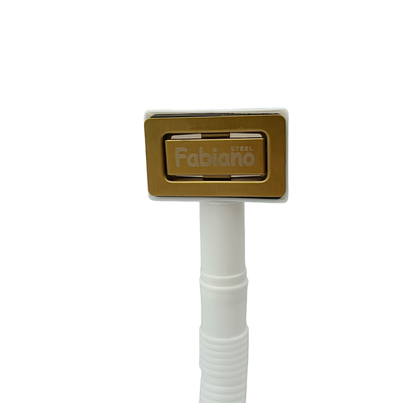 Сифон квадратний одинарний з переливом для нержавіючих мийок Nano Gold