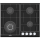 Варильна поверхня газова FHG 8244 VGHT Black Glass