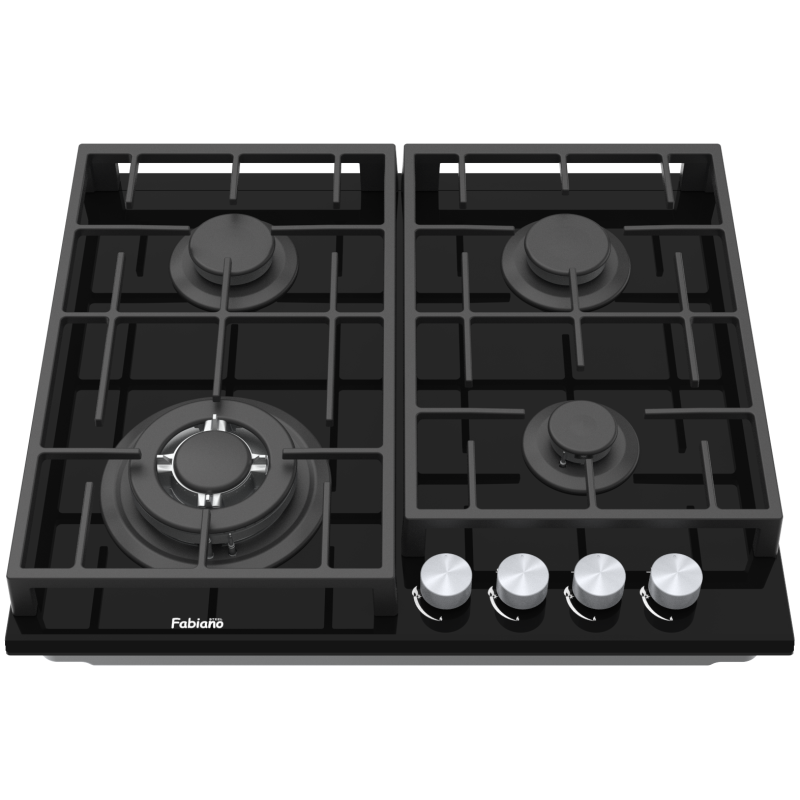 Варильна поверхня газова FHG 8244 VGHT Black Glass