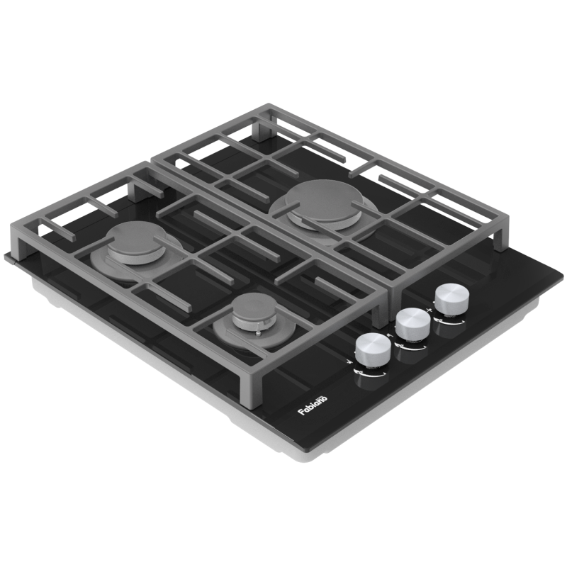 Варильна поверхня газова FHG 8453 VGH Black Glass