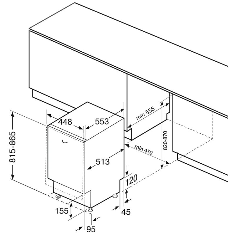 Вбудовувана посудомийка FBDW 6410R