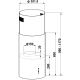 Витяжка Cylindra Isola 35 Silent Black
