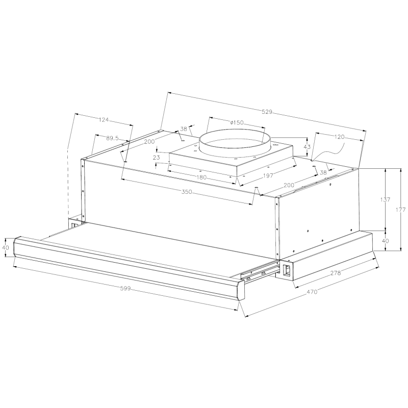 Витяжка Neoslim 60 White