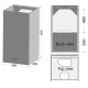 Витяжка Qubo 45 Black Glass