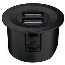 Зарядний модуль USB для Loox 5V 2A пластик чорний матовий 83373751