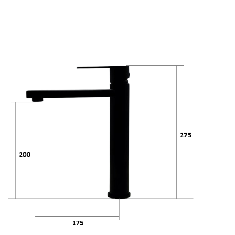 Змішувач для раковини Alvi 30201 Black