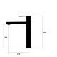 Змішувач для раковини Alvi 30201 Black