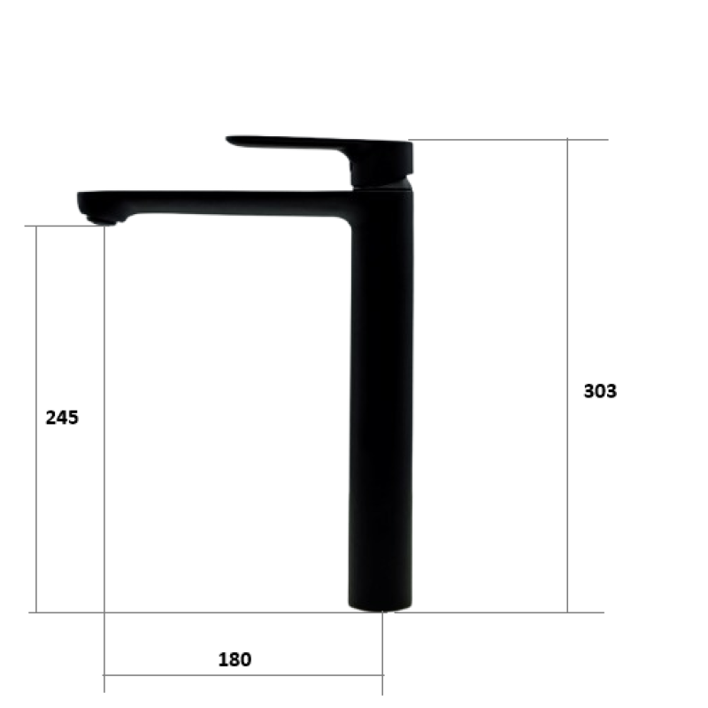Змішувач для раковини Modena 10202 Graphite